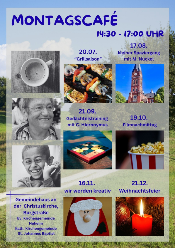 Montagscafé Plakat